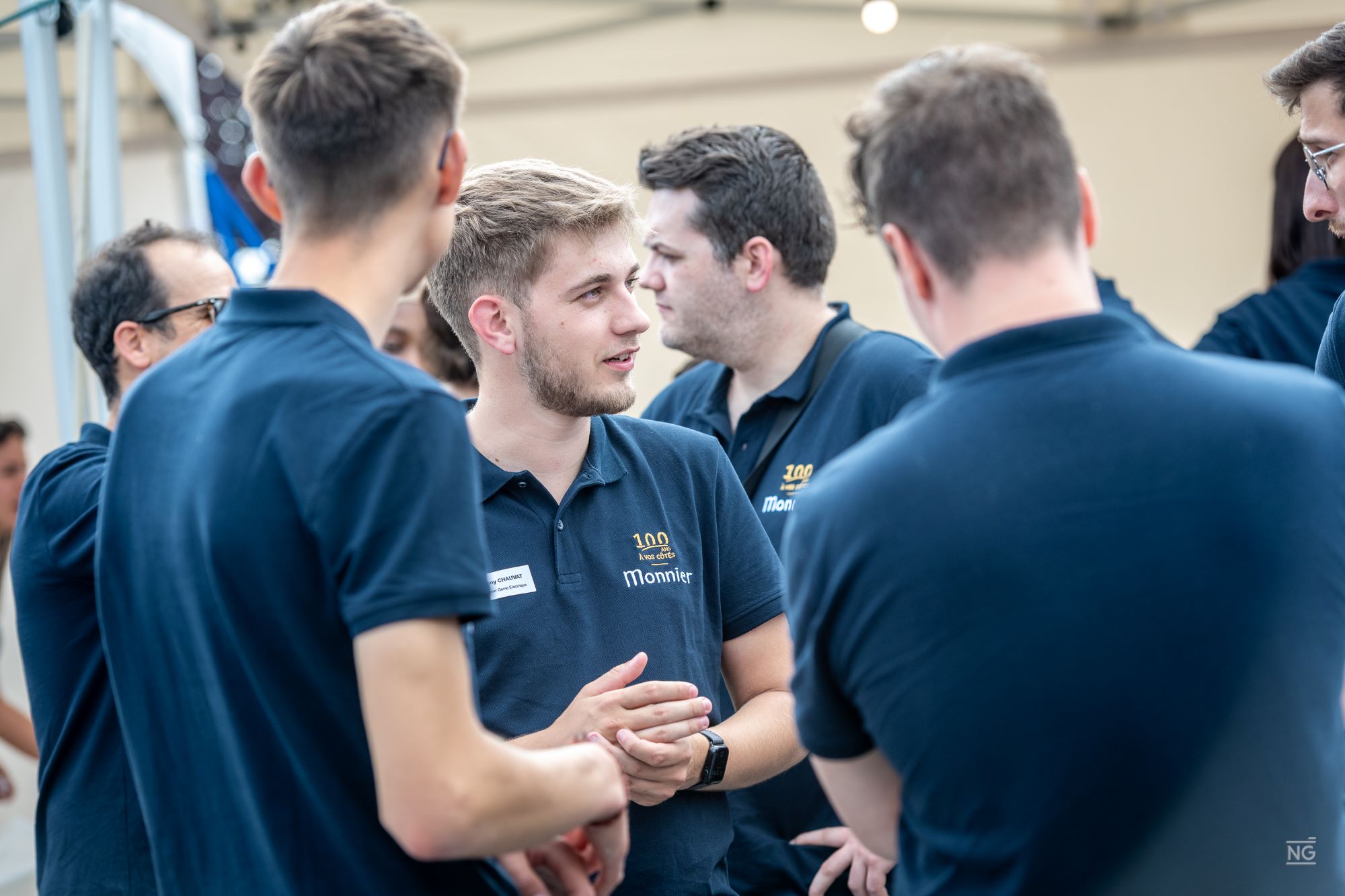 Photo de collaborateurs Monnier lors des 100 ans de l'entreprise